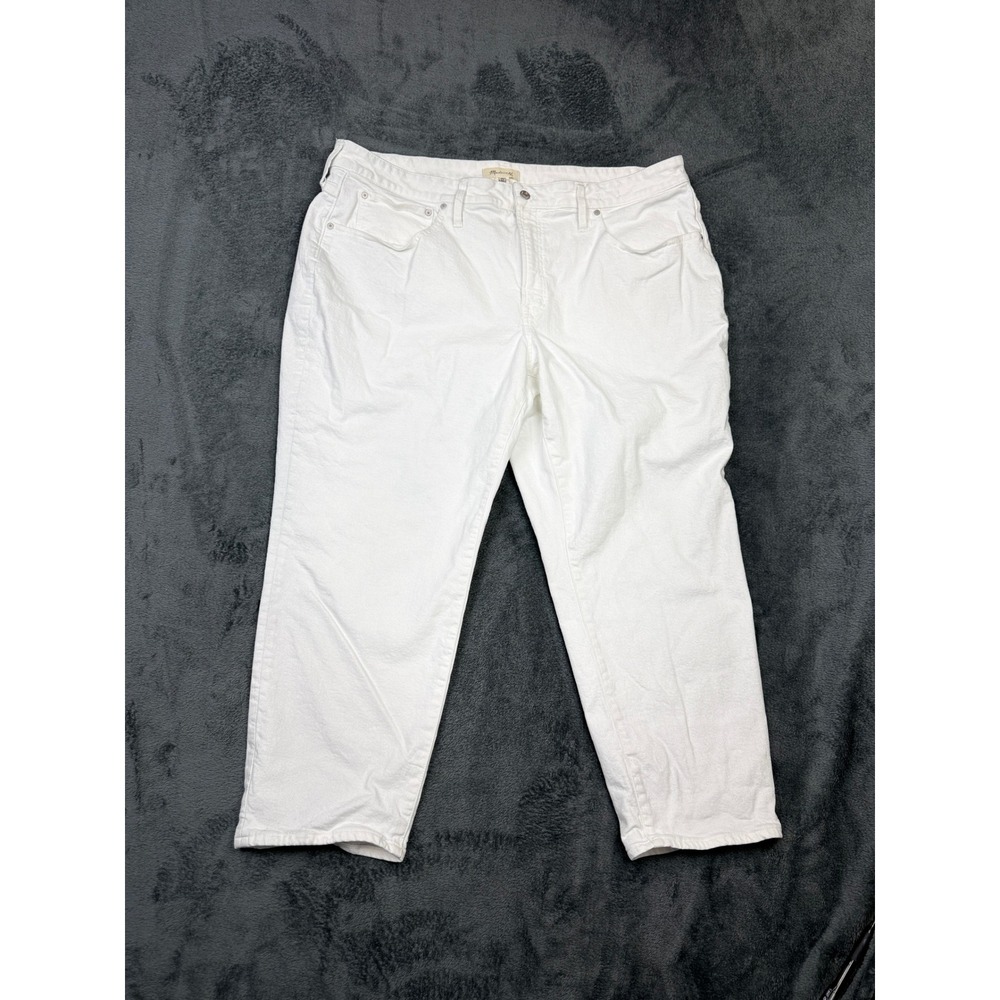 Madewell Womens‎ The Curvy Perfect Vintage Jean White Wash Size 24W